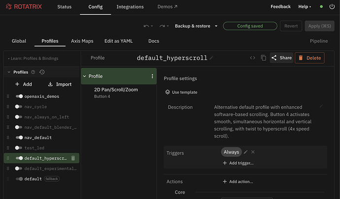 Share Profile button